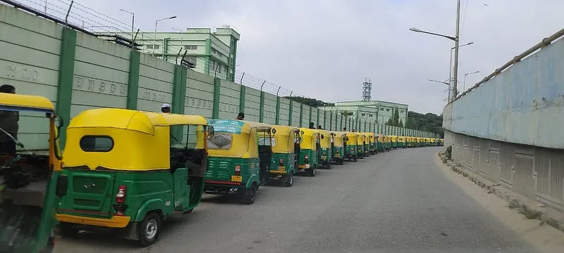 Vehicles waiting for Transport Office Fitness Certification