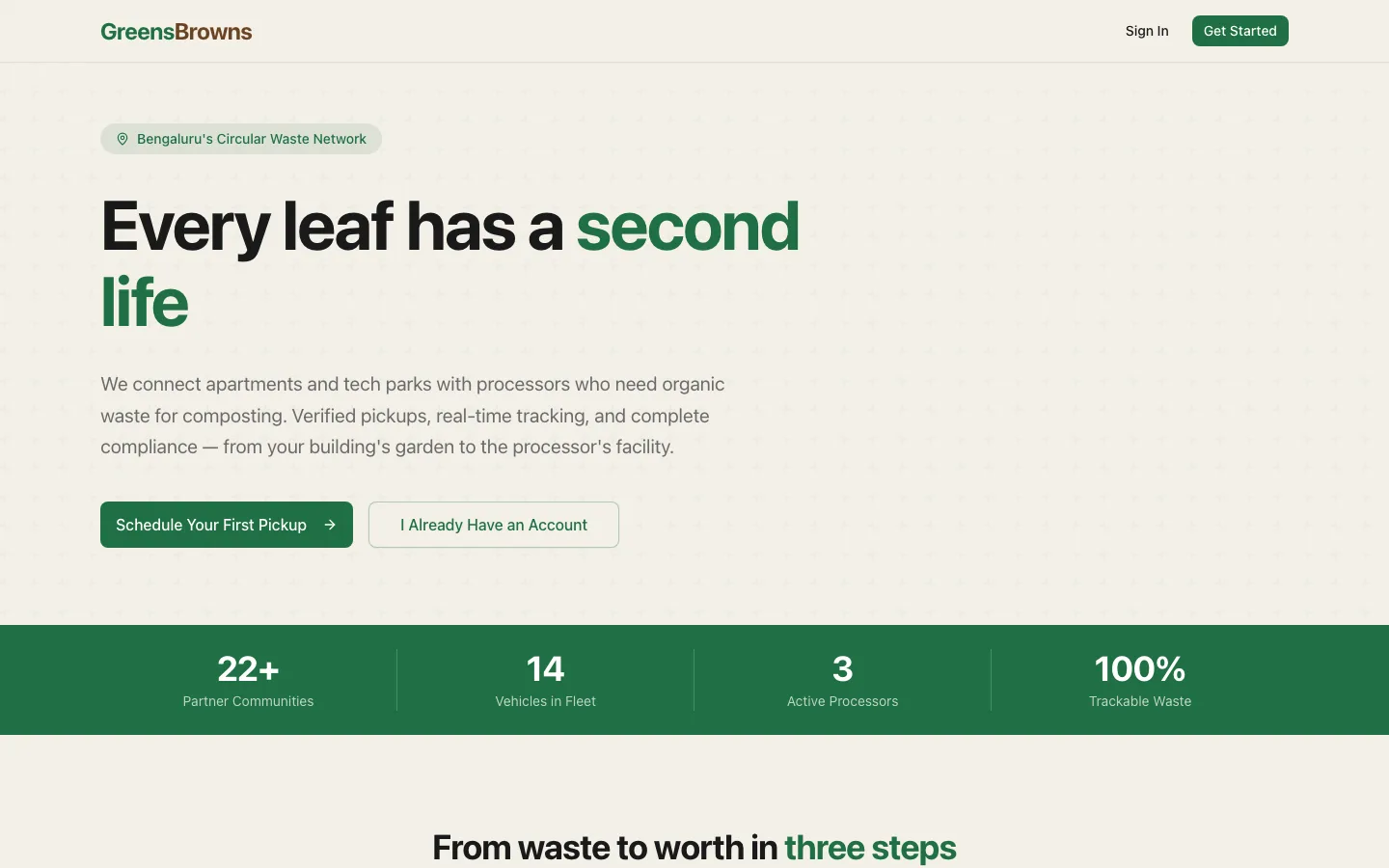 GreensBrowns Circular Waste Marketplace